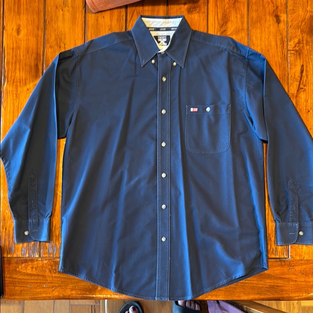 Men's 20X Navy Blue dress Shirt
